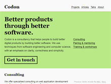 Tablet Screenshot of codon.com